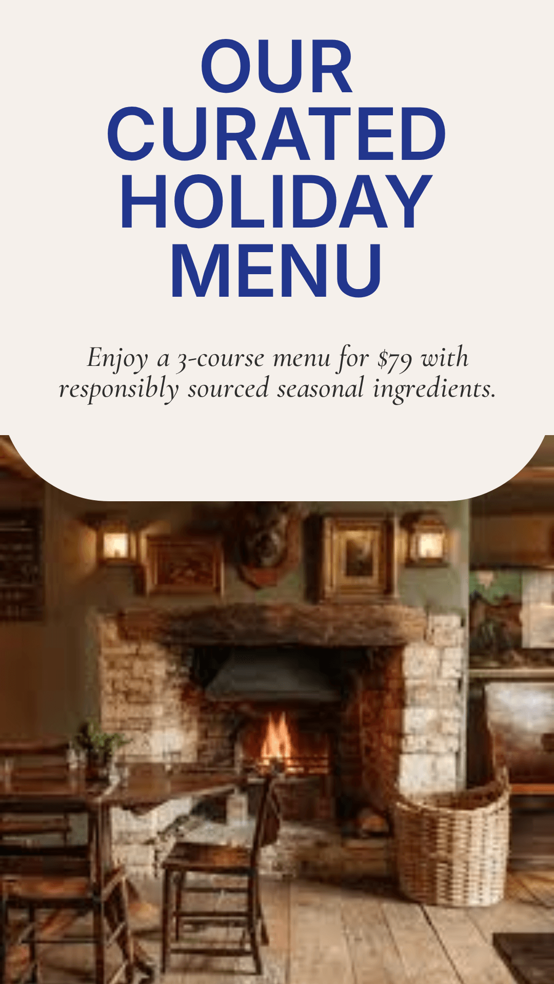 Holiday menu