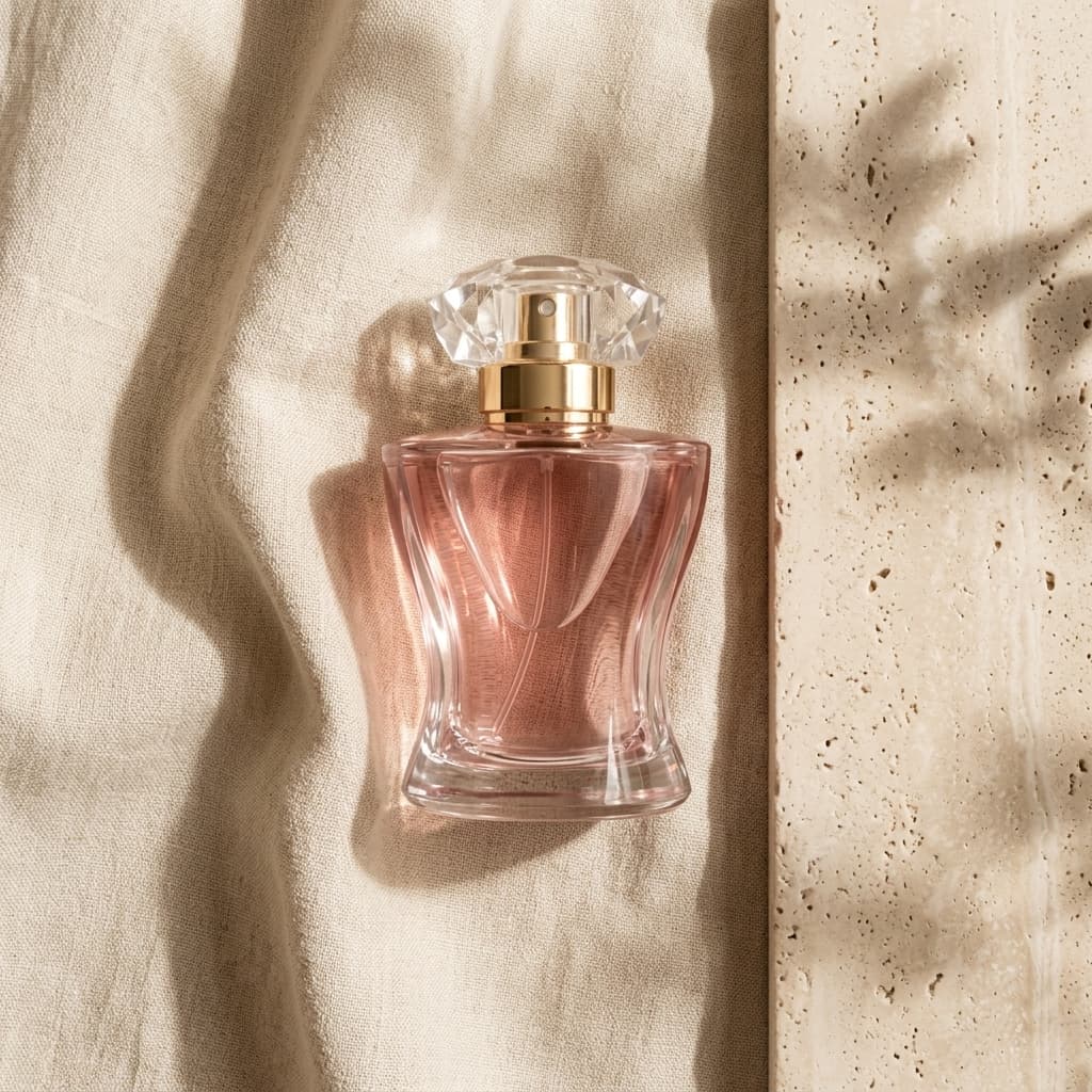 Rose perfume editorial