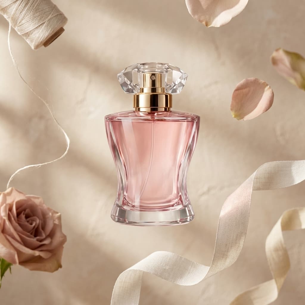 Rose perfume editorial